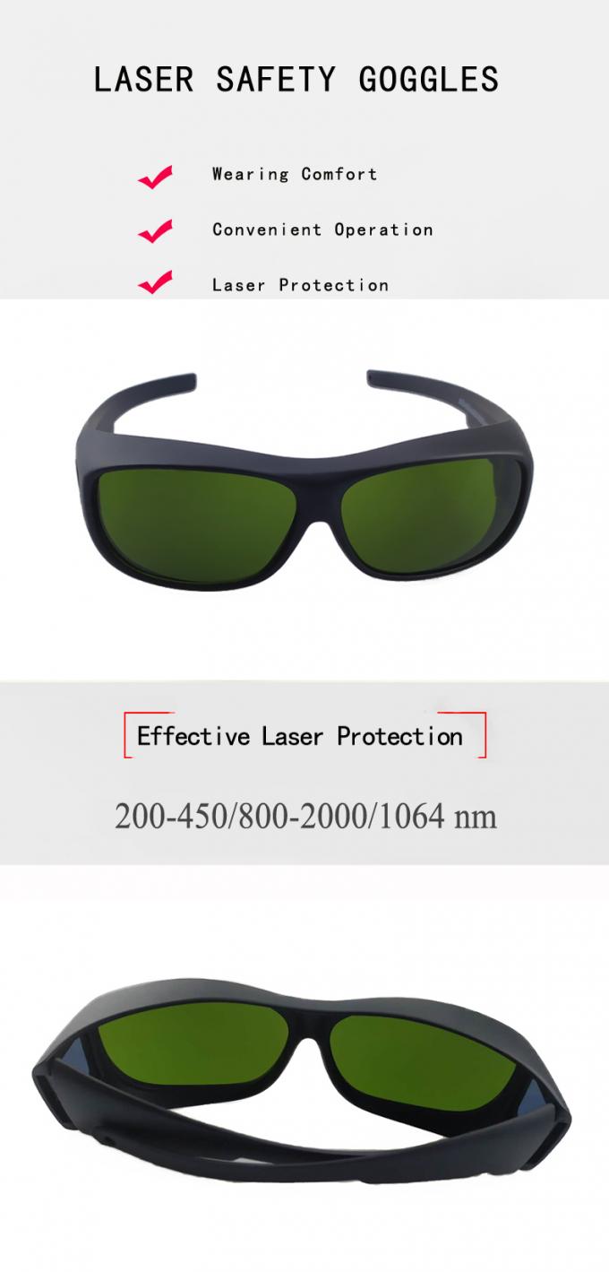 YAG IPL 200nm 1064nm Laserowe okulary ochronne z absorpcją długości fali